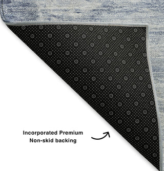 Piper Looms Mayfield Modern AMF595 Blue Machine Washable Area Rug Backing Image