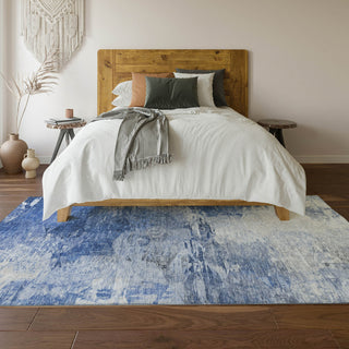 Piper Looms Mayfield Modern AMF595 Blue Machine Washable Area Rug Lifestyle Image Feature