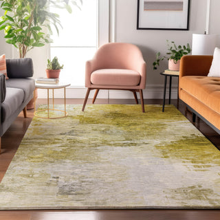 Piper Looms Mayfield Modern AMF595 Gold Machine Washable Area Rug Lifestyle Image Feature