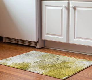 Piper Looms Mayfield Modern AMF595 Gold Machine Washable Area Rug Scatter Lifestyle Image Feature
