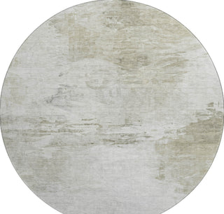 Piper Looms Mayfield Modern AMF595 Ivory Machine Washable Area Rug Round Main Image