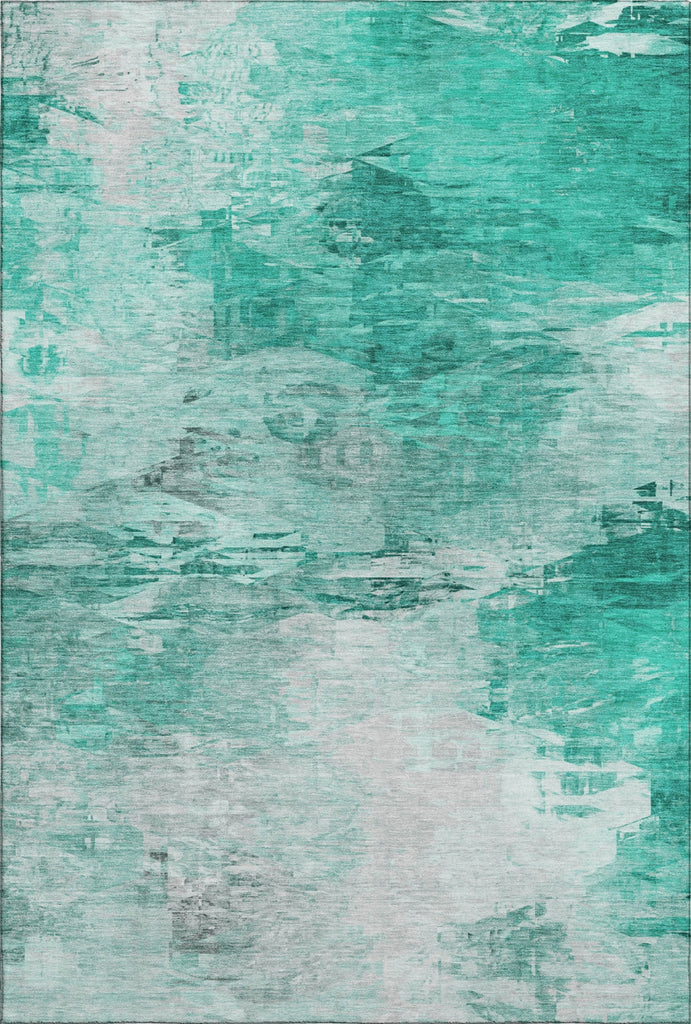 Piper Looms Mayfield Modern AMF595 Teal Machine Washable Area Rug main image