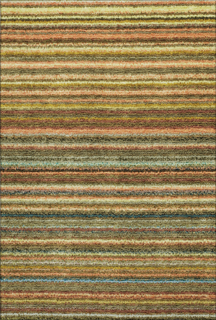 Piper Looms Mayfield Stripes AMF598 Coral Machine Washable Area Rug main image