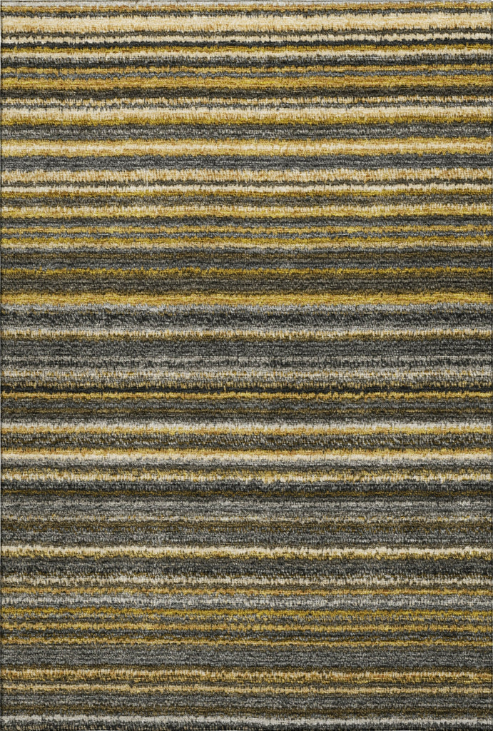 Piper Looms Mayfield Stripes AMF598 Gold Machine Washable Area Rug main image