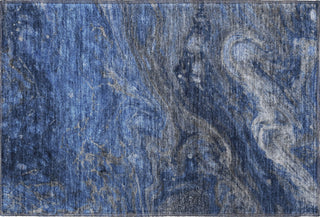 Piper Looms Mayfield Abstract AMF599 Blue Machine Washable Area Rug Scatter Main Image