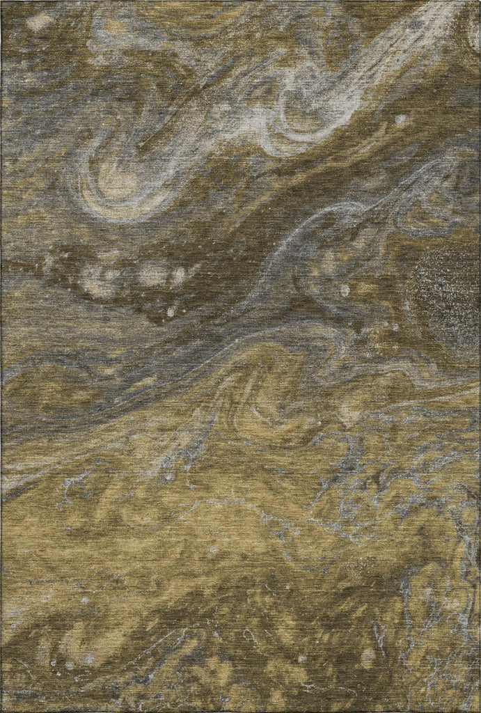 Piper Looms Mayfield Abstract AMF599 Brown Machine Washable Area Rug main image