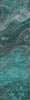 Piper Looms Mayfield Abstract AMF599 Teal Machine Washable Area Rug Runner Main Image