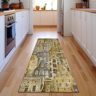 Piper Looms Mayfield Novelty AMF600 Brown Machine Washable Area Rug Runner Lifestyle Image Feature