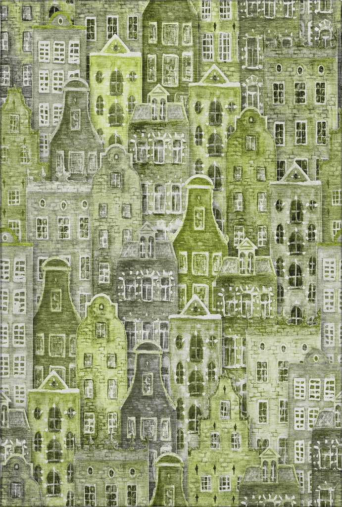 Piper Looms Mayfield Novelty AMF600 Green Machine Washable Area Rug main image