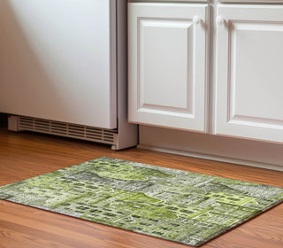 Piper Looms Mayfield Novelty AMF600 Green Machine Washable Area Rug Scatter Lifestyle Image Feature