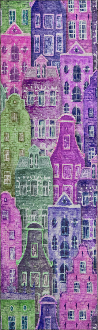 Piper Looms Mayfield Novelty AMF600 Purple Machine Washable Area Rug Runner Main Image