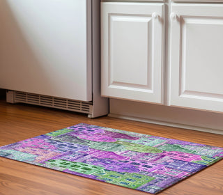 Piper Looms Mayfield Novelty AMF600 Purple Machine Washable Area Rug Scatter Lifestyle Image Feature