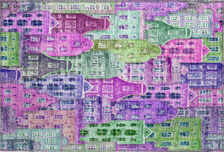 Piper Looms Mayfield Novelty AMF600 Purple Machine Washable Area Rug Scatter Main Image