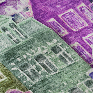 Piper Looms Mayfield Novelty AMF600 Purple Machine Washable Area Rug Swatch Image