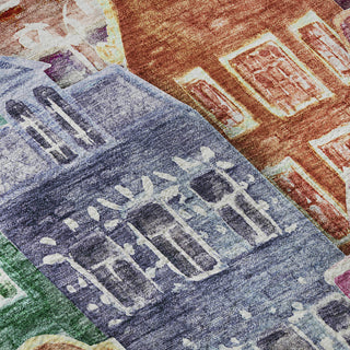 Piper Looms Mayfield Novelty AMF600 Red Machine Washable Area Rug Swatch Image