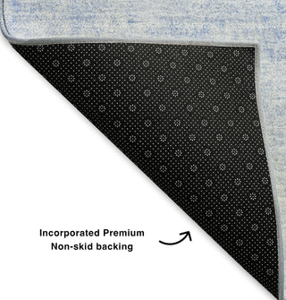 Piper Looms Mayfield Modern AMF601 Blue Machine Washable Area Rug Backing Image