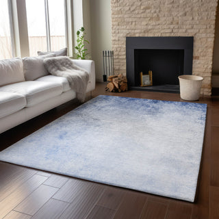 Piper Looms Mayfield Modern AMF601 Blue Machine Washable Area Rug Lifestyle Image Feature