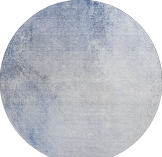 Piper Looms Mayfield Modern AMF601 Blue Machine Washable Area Rug Round Main Image