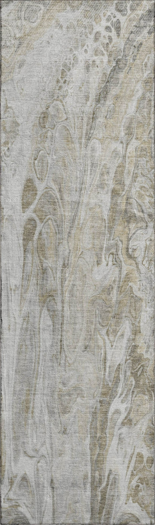 Piper Looms Mayfield Abstract AMF602 Taupe Machine Washable Area Rug Runner Main Image
