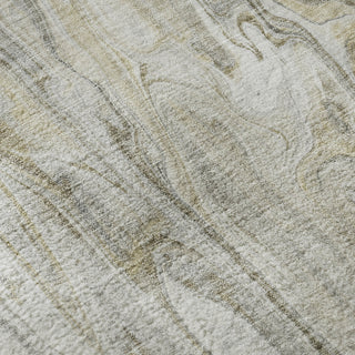 Piper Looms Mayfield Abstract AMF602 Taupe Machine Washable Area Rug Swatch Image