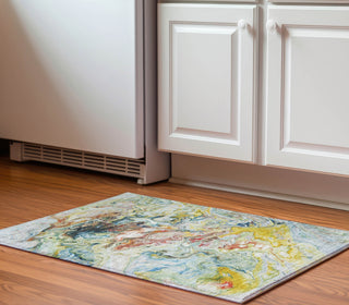 Piper Looms Mayfield Abstract AMF603 Ivory Machine Washable Area Rug Scatter Lifestyle Image Feature