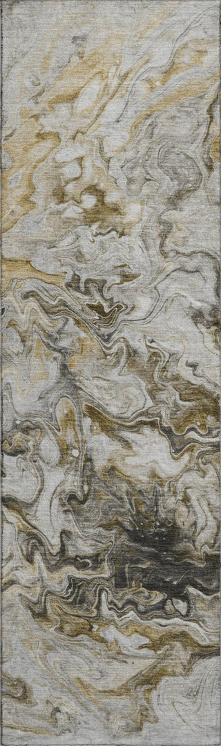 Piper Looms Mayfield Abstract AMF603 Taupe Machine Washable Area Rug Runner Main Image