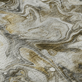 Piper Looms Mayfield Abstract AMF603 Taupe Machine Washable Area Rug Swatch Image