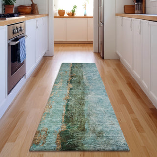Piper Looms Mayfield Modern AMF605 Blue Machine Washable Area Rug Runner Lifestyle Image Feature