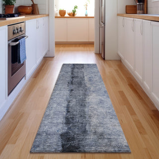 Piper Looms Mayfield Modern AMF605 Denim Machine Washable Area Rug Runner Lifestyle Image Feature