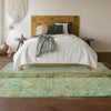 Piper Looms Mayfield Modern AMF605 Green Machine Washable Area Rug Lifestyle Image Feature