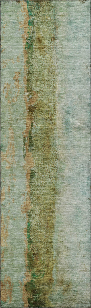 Piper Looms Mayfield Modern AMF605 Green Machine Washable Area Rug Runner Main Image