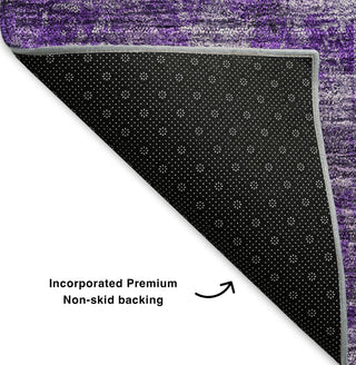 Piper Looms Mayfield Modern AMF605 Purple Machine Washable Area Rug Backing Image