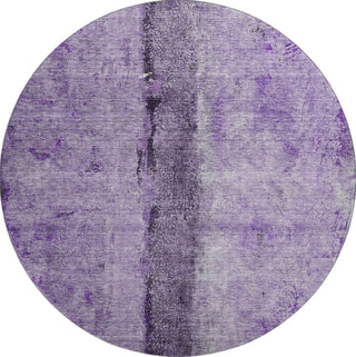 Piper Looms Mayfield Modern AMF605 Purple Machine Washable Area Rug Round Main Image