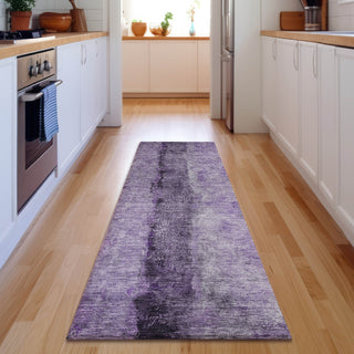 Piper Looms Mayfield Modern AMF605 Purple Machine Washable Area Rug Runner Lifestyle Image Feature