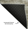 Piper Looms Mayfield Modern AMF605 Taupe Machine Washable Area Rug Backing Image