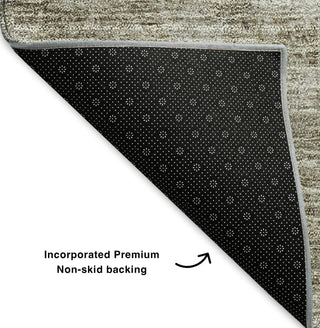 Piper Looms Mayfield Modern AMF605 Taupe Machine Washable Area Rug Backing Image
