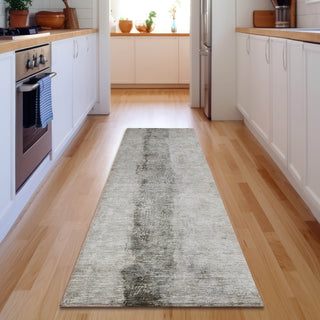 Piper Looms Mayfield Modern AMF605 Taupe Machine Washable Area Rug Runner Lifestyle Image Feature