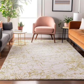Piper Looms Mayfield Organic AMF606 Gold Machine Washable Area Rug Lifestyle Image Feature