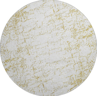 Piper Looms Mayfield Organic AMF606 Gold Machine Washable Area Rug Round Main Image