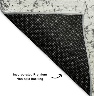Piper Looms Mayfield Organic AMF606 Gray Machine Washable Area Rug Backing Image