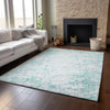 Piper Looms Mayfield Organic AMF606 Teal Machine Washable Area Rug Lifestyle Image Feature