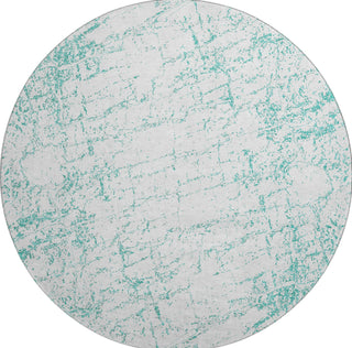 Piper Looms Mayfield Organic AMF606 Teal Machine Washable Area Rug Round Main Image