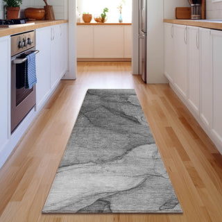 Piper Looms Mayfield Modern AMF607 Gray Machine Washable Area Rug Runner Lifestyle Image Feature