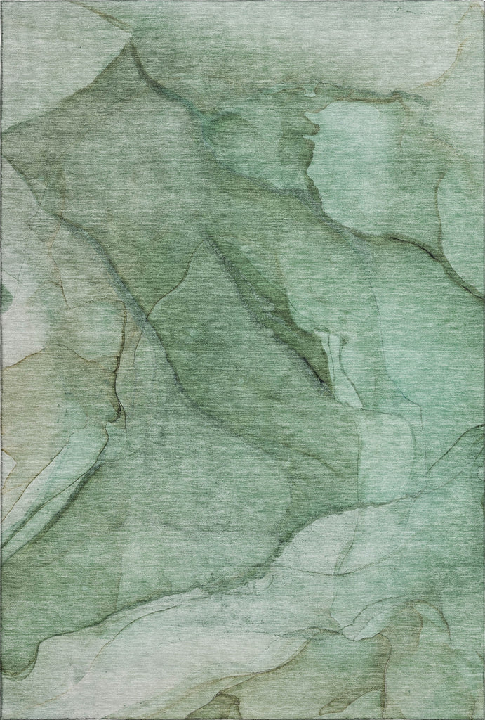 Piper Looms Mayfield Modern AMF607 Green Machine Washable Area Rug main image