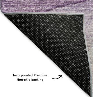 Piper Looms Mayfield Modern AMF607 Purple Machine Washable Area Rug Backing Image