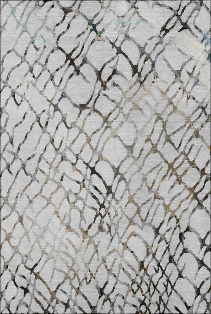 Piper Looms Mayfield Organic AMF609 Silver Machine Washable Area Rug main image