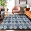 Piper Looms Mayfield Moroccan AMF610 Blue Machine Washable Area Rug Lifestyle Image Feature