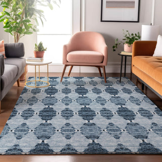 Piper Looms Mayfield Moroccan AMF610 Blue Machine Washable Area Rug Lifestyle Image Feature