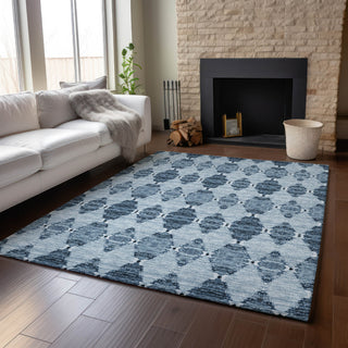 Piper Looms Mayfield Moroccan AMF610 Blue Machine Washable Area Rug Lifestyle Image Feature