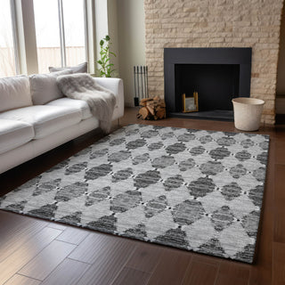 Piper Looms Mayfield Moroccan AMF610 Gray Machine Washable Area Rug Lifestyle Image Feature